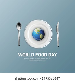 World Food Day. World food day 2024 creative banner, poster, social media post, background, template, postcard, tshirt design etc. better food, better life, better future.