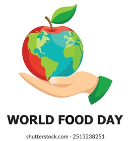 World Food Day 2024 T-Shirt Design, Poster, and Label Graphics - Vector Illustration