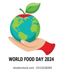 Dia Mundial da Alimentação 2024 T-Shirt Design, Poster e Etiqueta Gráficos - Ilustração Vetorial