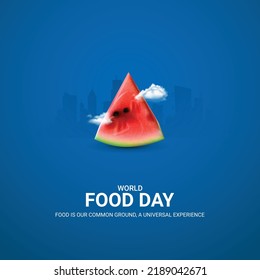 World Food Day, 3D Illustration, Creative Ads.