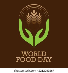 World Food Day Abstract vector background