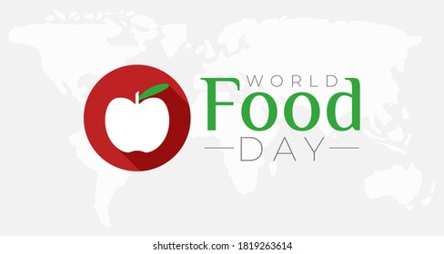 World Food Day Background Banner Illustration
