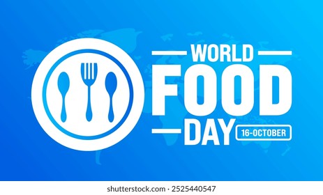 World Food Day background or banner design template is observed every year in October. Holiday concept. Template for card, poster, placard, template. eps 10
