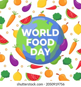 World food day background design template.
