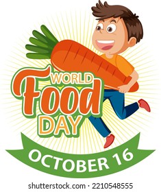 World Food Day Banner Design Illustration