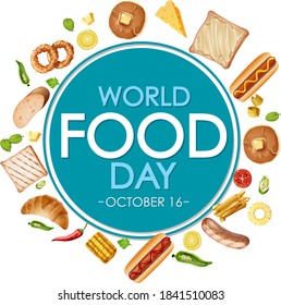 World food day banner  illustration