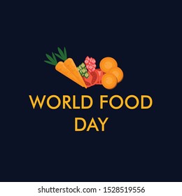 World Food Day Celebration with Elegant Vector Design