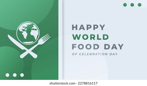 World Food Day Celebration Vector Design Illustration for Background, Poster, Banner, Advertising, Greeting Card