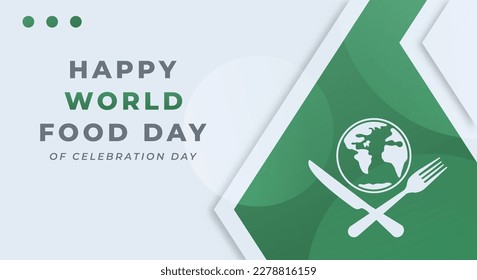 World Food Day Celebration Vector Design Illustration for Background, Poster, Banner, Advertising, Greeting Card