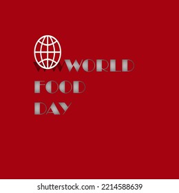 World Food Day Concept. World food day empty plate concept. Food Day or restaurant conceptual background. 16th October World Food Day.