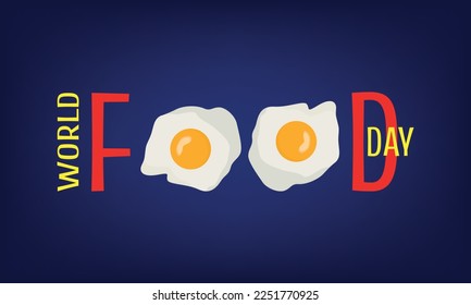world food day. Design suitable for greeting card poster and banner
