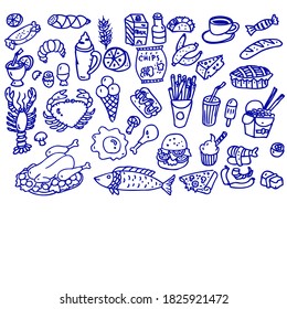 World Food day, doodle sketch
