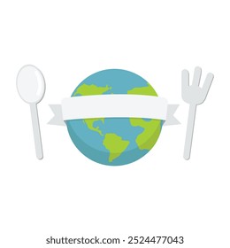 Conceito plano do ícone do Dia Mundial da Alimentação