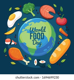 World Food Day Illustration Concept