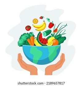 World food day illustration concept