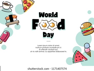 World Food Day Illustration Conceptual Vector