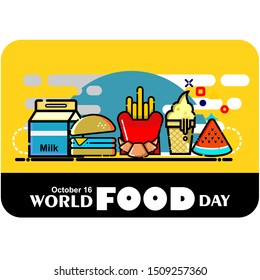 World Food Day, illustration conceptual Vector