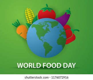 World Food Day Food Day Illustration Stock Vector (royalty Free 