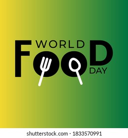 World Food Day illustration vector is suitable for social media, banner , poster , Flier and related with food . vector illustration