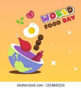 World food day ilustration vector