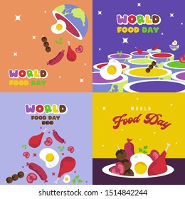 World food day ilustration vector