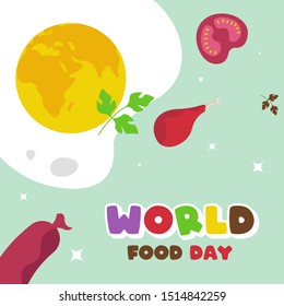 World food day ilustration vector
