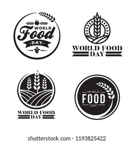 world food day logo badges