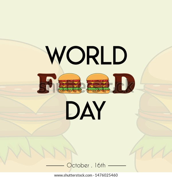 World Food Day On 16 October Stock Vector (Royalty Free) 1476025460