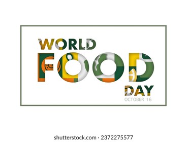 world food day on october 16 business brochure flyer banner design horizontal template vector, cover presentation abstract, modern publication poster and flag-banner.