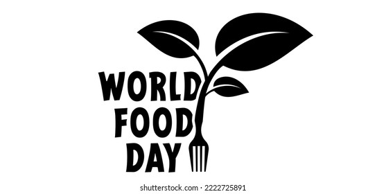 World Food Day is a day on which food is central and worldwide attention is drawn to food security in the world. Vegan, bio, eco, organic foods. hunger idea. No starvation