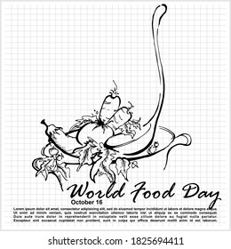 World Food Day, Poster and Banner vector