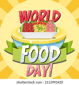 World food day poster design illustration