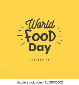 Afiche del Día Mundial de la Alimentación - Diseño de ilustraciones vectoriales