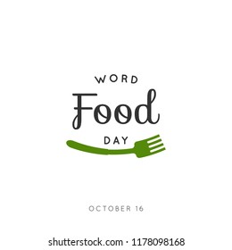 World food day template design, vector eps 10