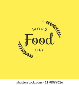 World food day template design, vector eps 10