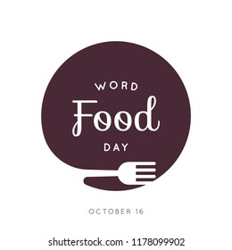 World food day template design, vector eps 10
