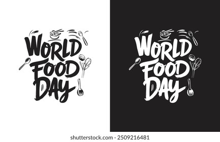 El diseño de camisetas del Día Mundial de la Alimentación celebra la nutrición global y la sostenibilidad