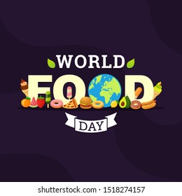 World Food Day Vector Illustration