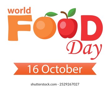 World food day vector poster design