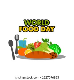 World food day vetor template