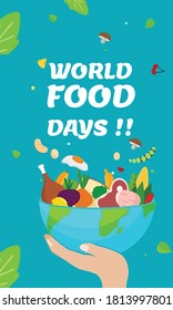 World Food Days Design Vector