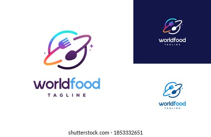 World Food logo designs concept vector, Restaurant logo designs template, logo icon symbol