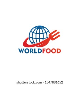 World Food Logo Template Design