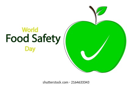 World Food Safety Day Apple Vector Stock Vector (Royalty Free ...