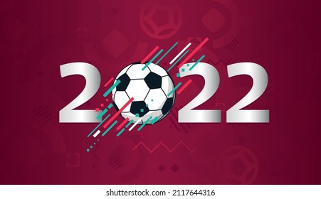 world football championship 2022, banner in color national flag