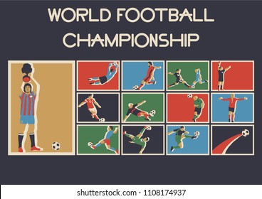 World Football Championship Poster Set