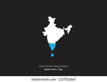 World Forest Day. Environment day concept. vector illustrations.
Save Water Save World. water day and Environment day concept. Indian map and water drop. vector illustrations