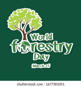 World forestry day. March 21. 