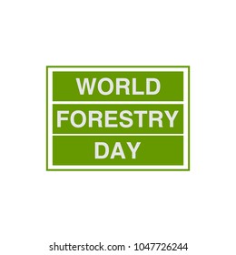 world forestry day vector illustration