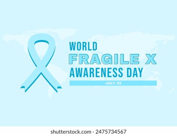 World Fragile X Awareness Day Campaign Banner on Blue.